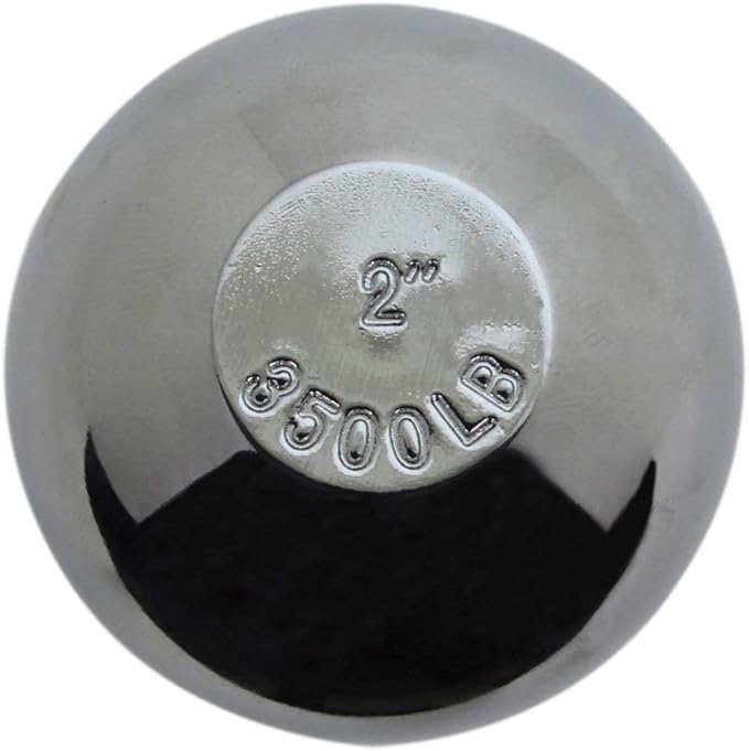 Quick Products QP-HB3007 2" Chrome Hitch Ball - 3/4" Diameter x 2" Long Shank - 3,500 lbs.