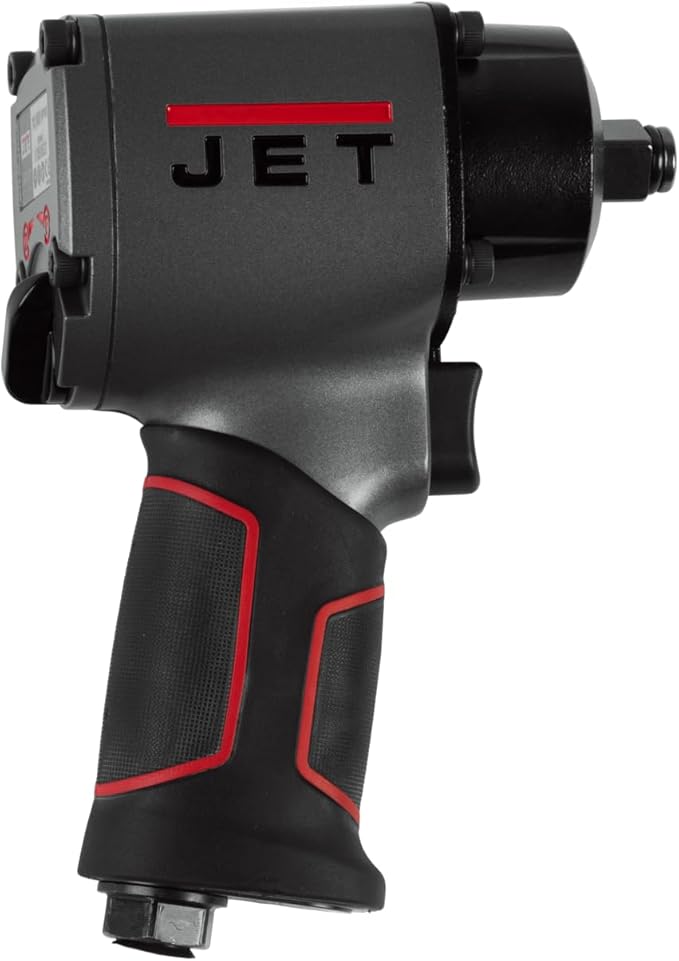 JET 1/2-Inch Pneumatic Impact Wrench, 500 ft-lbs, 10000 RPM (Model JAT-107)