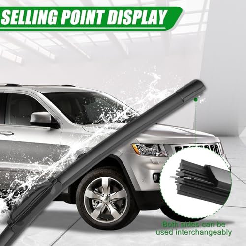 Windshield Wiper Blades compatible with 2014-2021 Jeep Grand Cherokee
