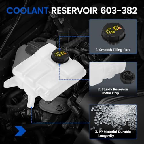 603-382 Engine Coolant Reservoir Tank for Focus Escape C-MAX 12-18