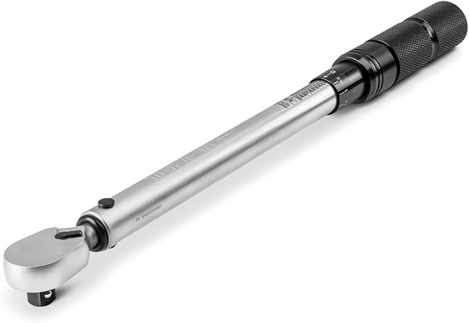 TEKTON 3/8 Inch Drive 90-Tooth Dual-Direction Micrometer Torque Wrench (10-100 ft-lb) | TRQ51402