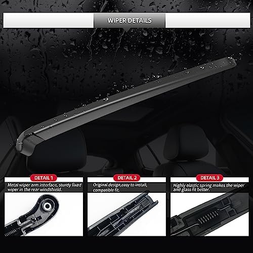 Rear Windshield Wiper Blade and Arm for BMW X7 2019-2026 for Car Window