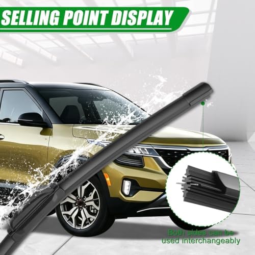 Windshield Wiper Blades compatible with Kia Seltos 2021-2024