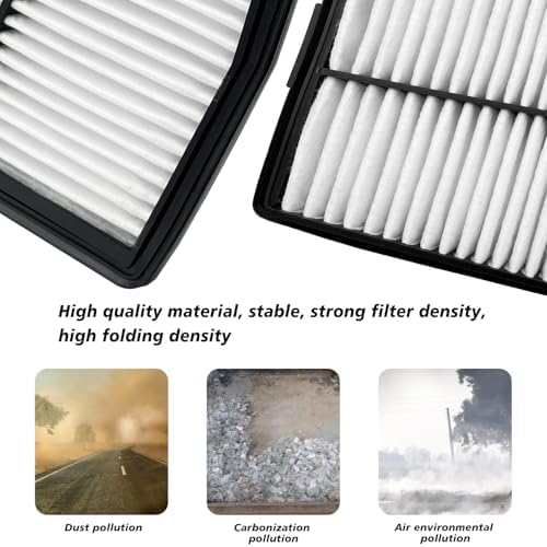 Cabin and Engine Air Filter Fits for Santa Fe Hybrid 2021-2025 2026, Sonata Hybrid 2020-2026, Tucson Hybrid 2022-2026, Sorento Hybrid 2021-2026, Sportage Hybrid 2023-2026, Fits 97133L1000, 28113-L5100