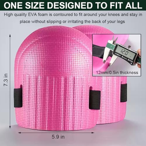 SUJAYU Gardening Knee Pads for Women, Soft Foam Knee Pads for Men Construction, Work Knee Pad for Men Women, Rodilleras Para Roofing Rodilleras Para Trabajo (Blue)