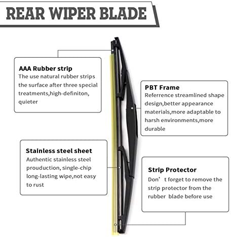 Rear Wiper Arm Blade for Subaru Forester 06-20 Outback Impreza 05-17