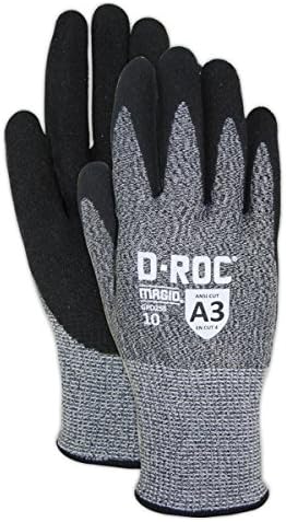 MAGID Griffin Gear ANSI A3 Hyperon Blended Sandy Nitrile Coated Work Gloves, 1 Pair, Size 5/2XS, GPD255