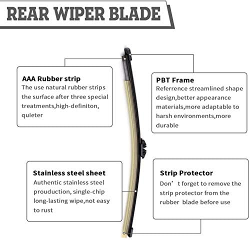 Rear Wiper Blade Replacement for Ford Bronco Sport (CX430) 2021-2024