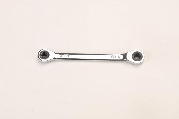 FLZOSPER E-Torx Double Box Ratcheting Wrench, E6x E8，Heavy Duty CR-V Box Ratchet Gear Spanner