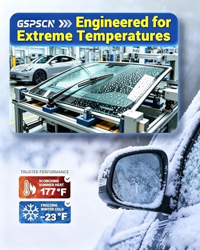 GSPSCN 12 Inch Rear Wiper Blade, OEM Quiet Streak-Free Rear Window Wiper