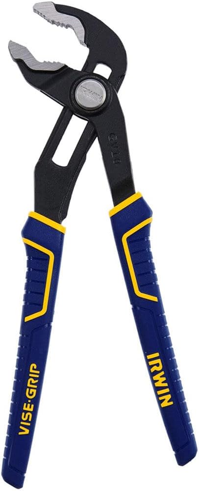 IRWIN VISE-GRIP Pliers, V-Jaw, 10-Inch, Press & Slide Button, Anti-Pinch, Anti-Slip (2078110)