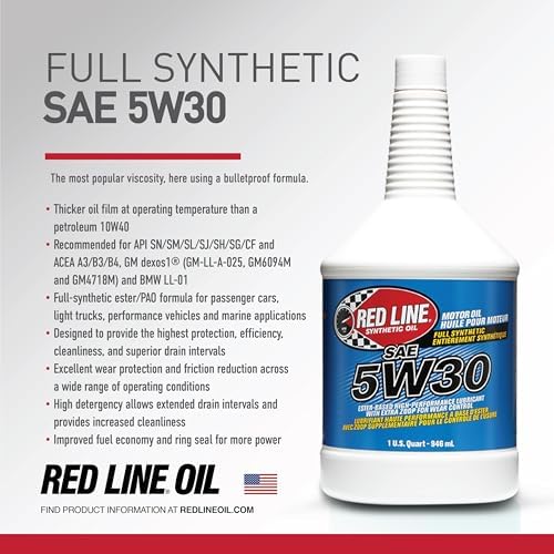 Red Line 15305 SAE 5W30 Fully Synthetic Motor Oil - Gallon