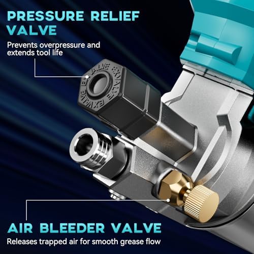 Bluebow Electric Grease Gun Kit, 12000 PSI Battery Powered，7.05 oz/min
