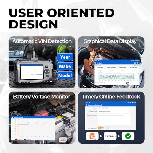 TOPDON AD500 OBD2 Scanner Car Diagnostic Tool, Engine ABS SRS Transmission