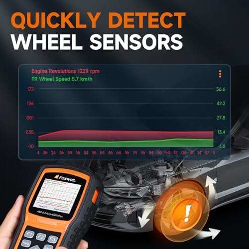 FOXWELL NT630 Plus OBD2 Scanner with ABS and SRS, ABS Auto Bleed, 4 Resets