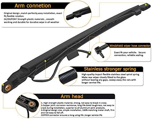 Rear Wiper Arm Blade Replacement for Chevy Tahoe Suburban GMC Yukon