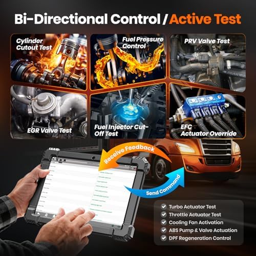 ANCEL X7HD PRO Heavy Duty Truck Scanner with 42+ Functions & ECU Coding