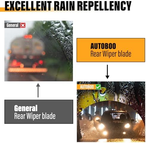 AUTOBOO 16" Rear Wiper Blade Replacement for Toyota Prius 2004–2022 Sienna