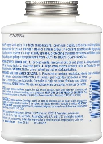 Permatex 31163 Copper Anti-Seize Lubricant, 1 lb