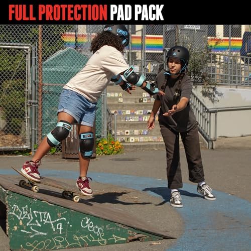 Triple Eight Saver Series 3-Pack Pad Set – Ideal for Skateboarding, in-line Skating, Roller Skating, and Biking