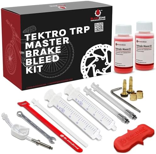 BleedZone Mineral Oil Brake Bleeder Kit Compatible with Tektro TRP, 120ml