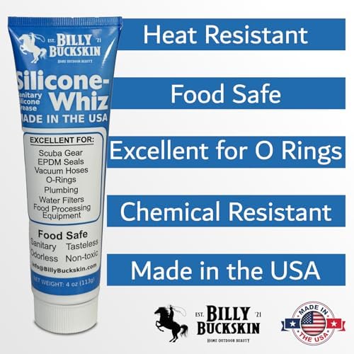 Billy Buckskin 1oz Silicone-Whiz Food Grade Silicone Grease, O Rings