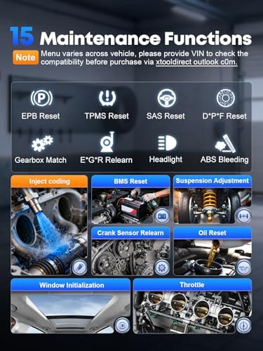 XTOOL D6 Full System OBD2 Scanner Diagnostic Tool with Lifetime Free Update