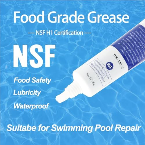 Food Grade Grease Lube for Swimming Pool O-Ring Gasket 1.7oz 2 Pack
