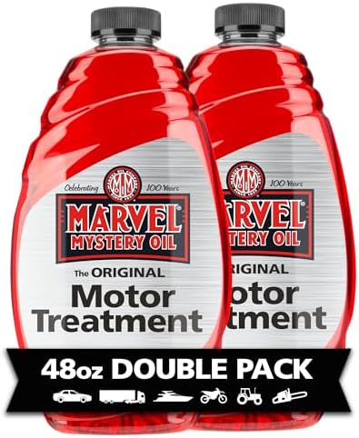 Marvel Mystery Oil 53436 Motor Treatment, Engine Oil & Fuel Treatment Additive, Cleans and Lubricates Fuel System, Prevents Leaks, Improves Engine Performance and Fuel Economy, 48 oz. (Pack of 2)