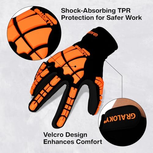 Safety Work Gloves for Men Women,Impact Work Gloves