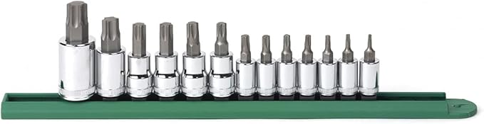 GEARWRENCH 13 Pc. 1/4", 3/8" & 1/2" Drive Torx Bit Socket Set - 80723