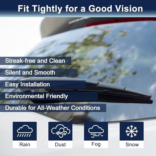 X AUTOHAUX Rear Windshield Wiper Blade Arm Set for Kia Sorento 10-14