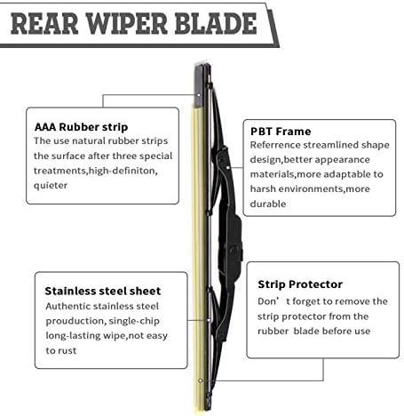 Rear Windshield Wiper Arm & Blade for Jeep Grand Cherokee 1998-2004