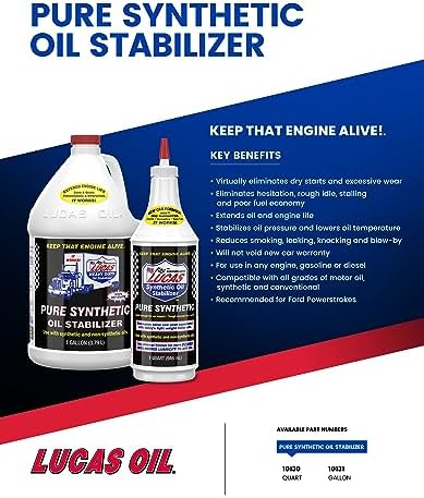 Lucas Oil 10130 Pure Synthetic Oil Stabilizer - 1 Quart