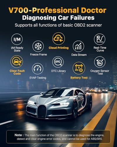 OBD2 Scanner Car Code Reader Support Voltage Test Plug and Play Fixd Car CAN Diagnostic Scan Tool Read and Clear Engine Error Codes for All OBDII Protocol Vehicles Since 1996（Yellow）