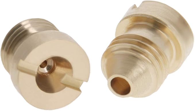 MroMax 2Pcs 1.1mm Foam Orifice Nozzle Tip, Brass Universal Thread Tips for Snow Foam Lance