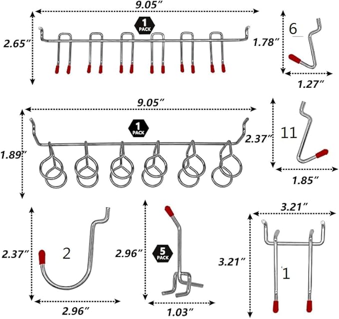 Wen Workbench Pegboard Accessory Kit, 114-Piece (WB114A)