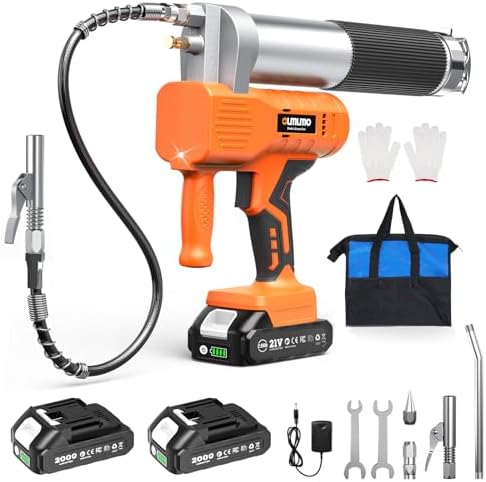 Cordless Electric Grease Gun 10000 PSI, 6.8 oz/min High Output