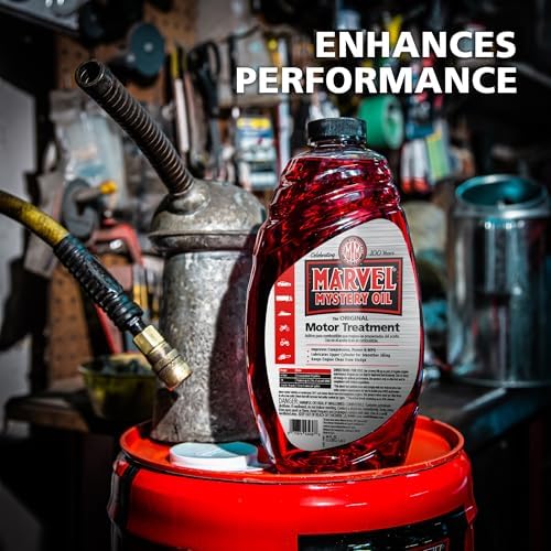 Marvel Mystery Oil 53436 Motor Treatment, Engine Oil & Fuel Treatment Additive, Cleans and Lubricates Fuel System, Prevents Leaks, Improves Engine Performance and Fuel Economy, 48 oz. (Pack of 2)