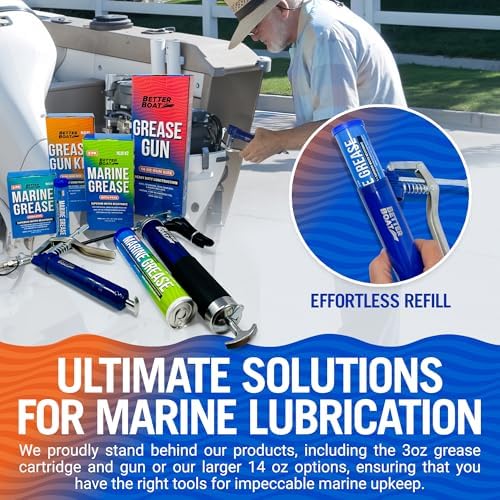 Manual Mini Grease Gun Kit, 3 Oz Cartridge, Pistol Grip, for Marine