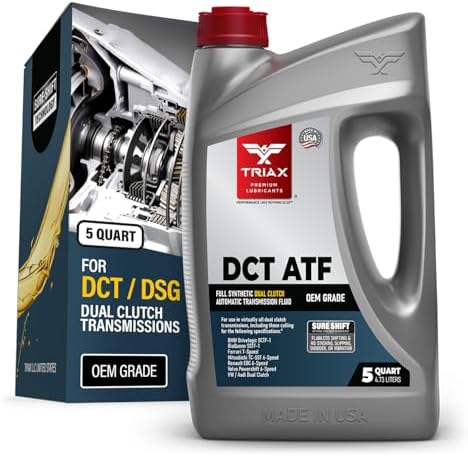TRIAX DCT ATF - Full Synthetic Dual Clutch Automatic Transmission Fluid - OEM Grade - Compatible with Direct Shift Gearboxes and Dual Clutch Transmissions (5 Quart)