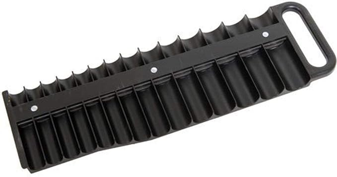 Lisle 40210 Large Magnetic 3/8” Socket Tray Black