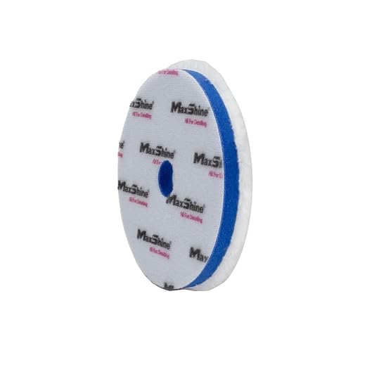 Maxshine 5" Universal Microfiber DA Cutting Pad – High-Performance Polishing Pad for Heavy Defect Removal – Hook & Loop Backing – Ideal for Paint Correction & Auto Detailing