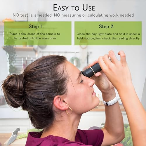 Antifreeze Refractometer,V·RESOURCING Hand-Held Anti Freeze Tester for Car Coolant Adblue Antifreeze System, Glycol Propylene,Glycol Ethylene,Battery Acid,Coolant Windshield Fluid