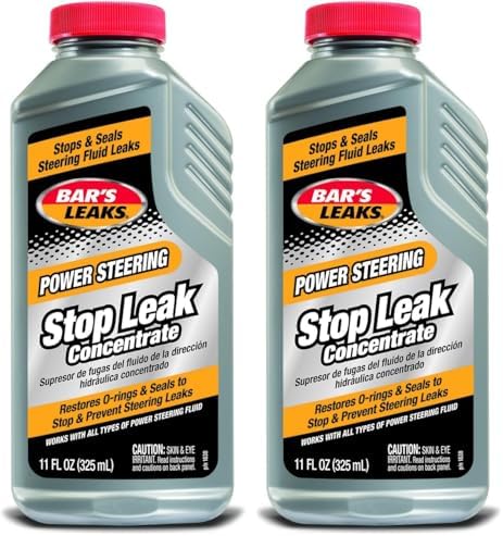 Bar's Leaks 1630 Power Steering Stop Leak - 11 oz,Grey (Pack of 2)