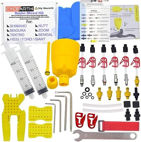 Bicycle Brake Bleed Kit for Shimano TEKTRO MAGURA Zoom Bike Mineral Oil Hydraulic Disc Professional Tool Set