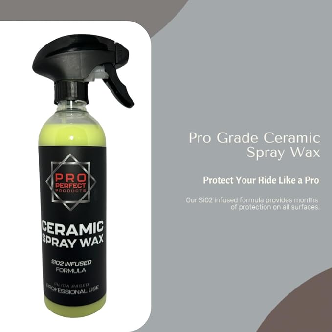 Ceramic Spray Wax (16oz)-ceramics spray coating polish spray wax, polish with beading technology formulated with reactive SIO2 infused silica based with dirt repellent like protection.