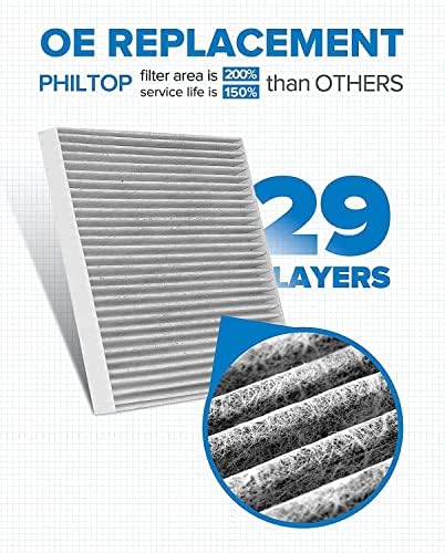 PHILTOP CF11819 HEPA Cabin Air Filter for Chevrolet, Hyundai, GMC, Kia