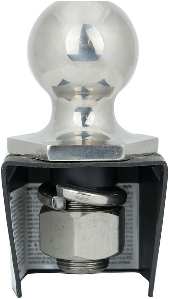REESE Towpower 7011300 Interlock Trailer Hitch Ball,Class IV, 2 Inch Diameter, 6,000 lbs. Capacity, 1 Inch Shank Diameter, 2 Inch Shank Length, Stainless Steel