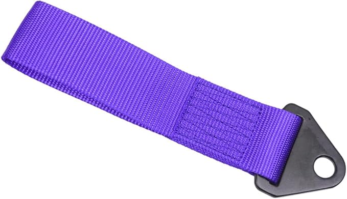 Kyostar Universal Racing Tow Strap for Front or Rear Bumper Towing Hooks, High Strength Tow Straps, Upgrade Version (Purple)